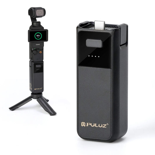 Batteriegriff für DJI Osmo Pocket 3, tragbar, wiederaufladbar, integrierter 2800-mAh-Akku, verlängerter Griff für Pocket 3-Zubehör